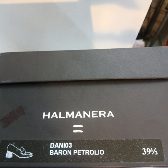 Halmanera DANI03 Baron Petrolio Green Leather Round Heeled Loafer 39.5 - Picture 12 of 12